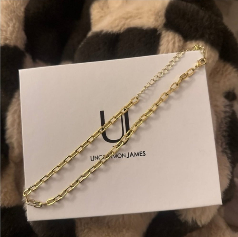 Uncommon James Gold Linked Up Paperclip Chain Necklace